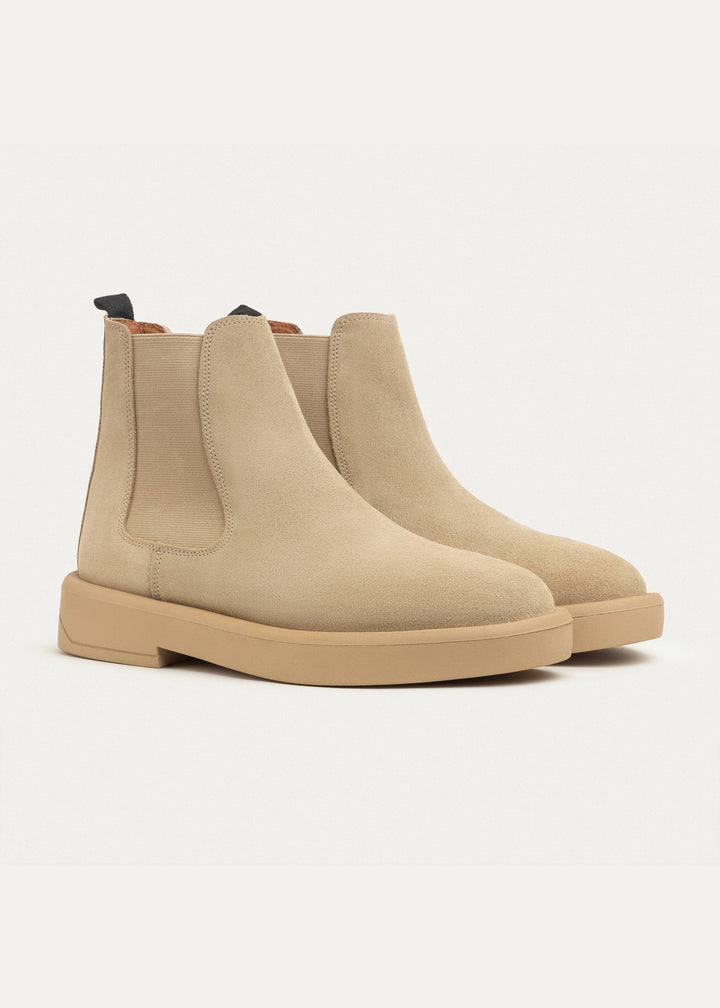 Rustic Luxe Chelsea Boots | Beige