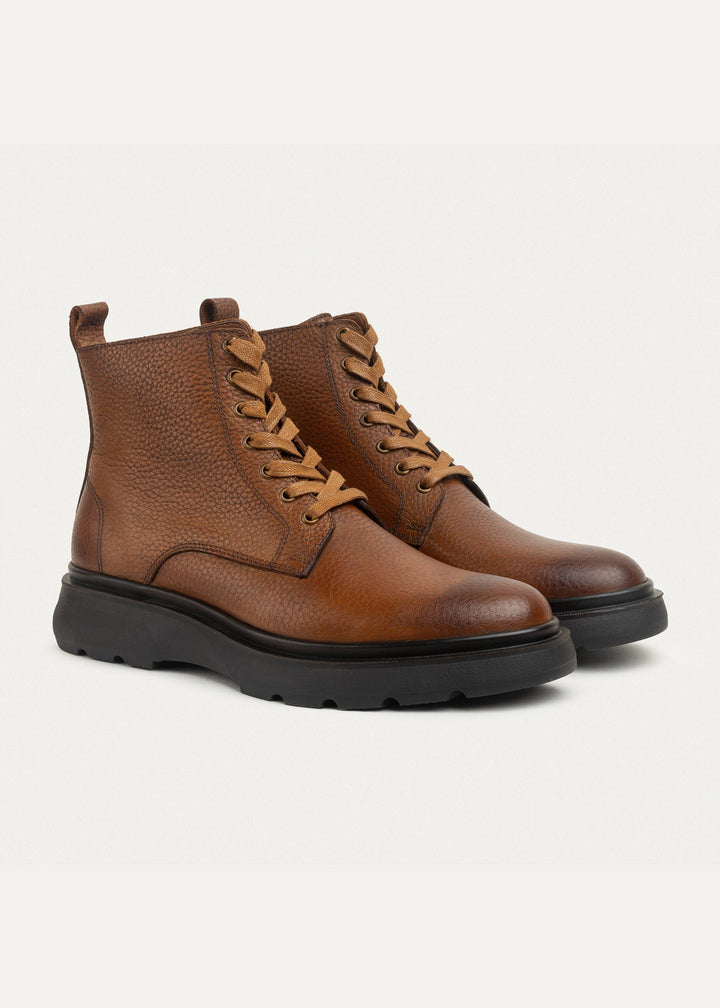 The Stompers Genuine Leather Half Boots | Textured Havan