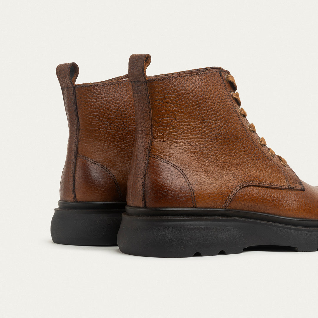 The Stompers Genuine Leather Half Boots - Textured Havan