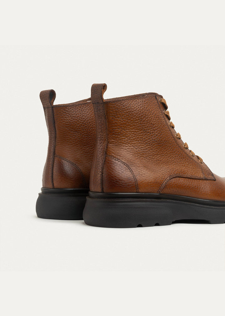 The Stompers Genuine Leather Half Boots | Textured Havan