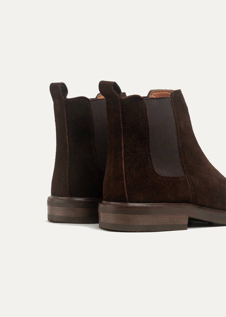 Signature Premium Suede Chelsea Boots | Brown
