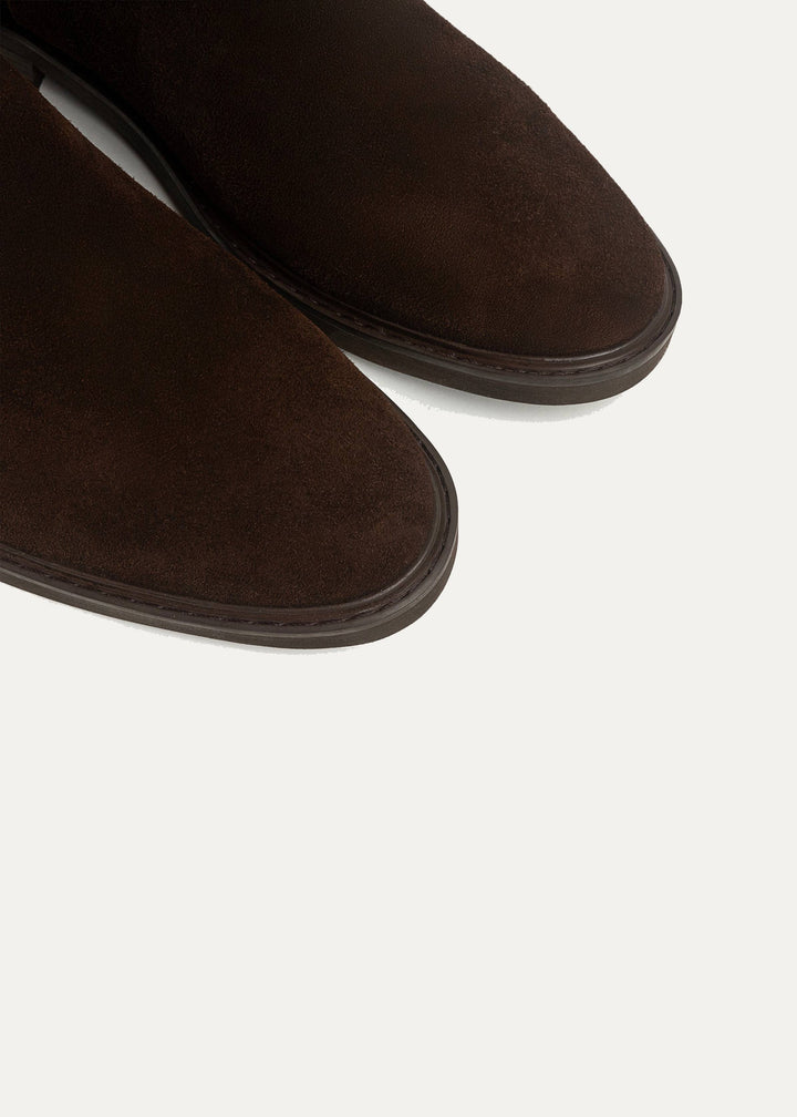 Signature Premium Suede Chelsea Boots | Brown