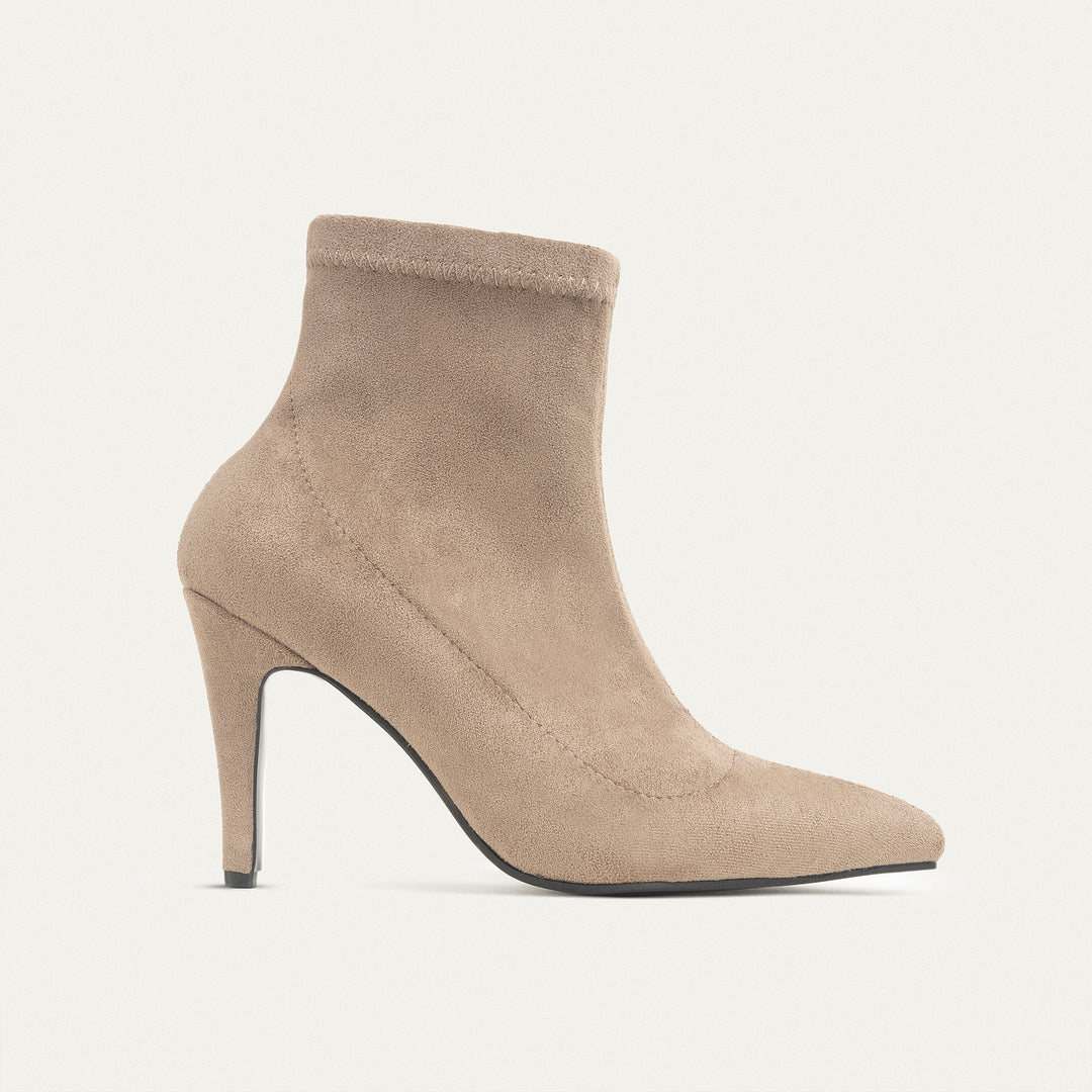 Ankle-high boots - Flat Beige