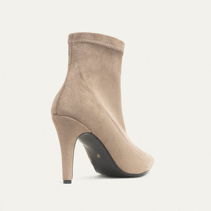 Ankle-high boots - Flat Beige