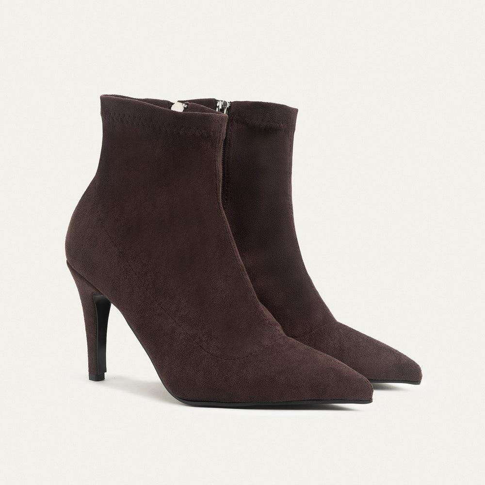 Ankle-high boots - Flat Brown