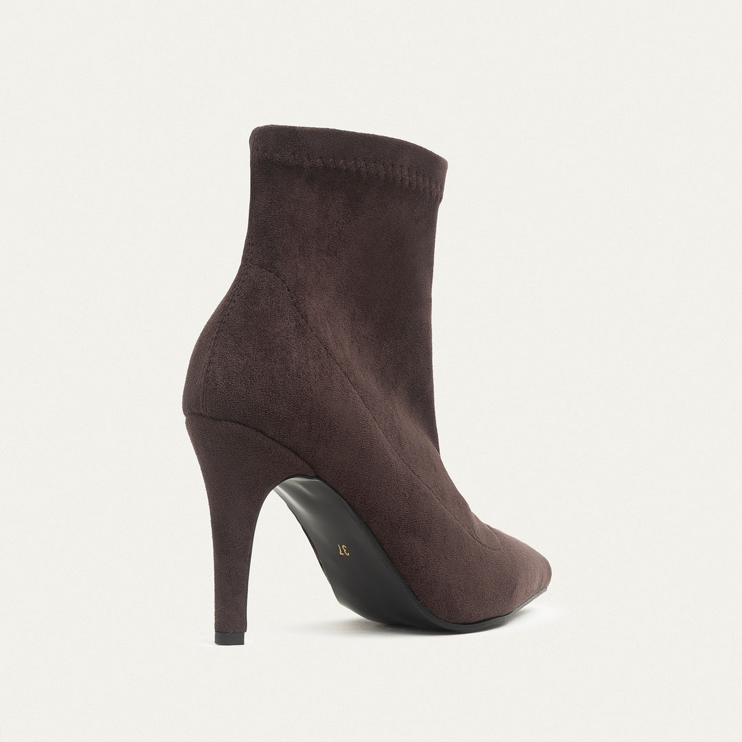 Ankle-high boots - Flat Brown