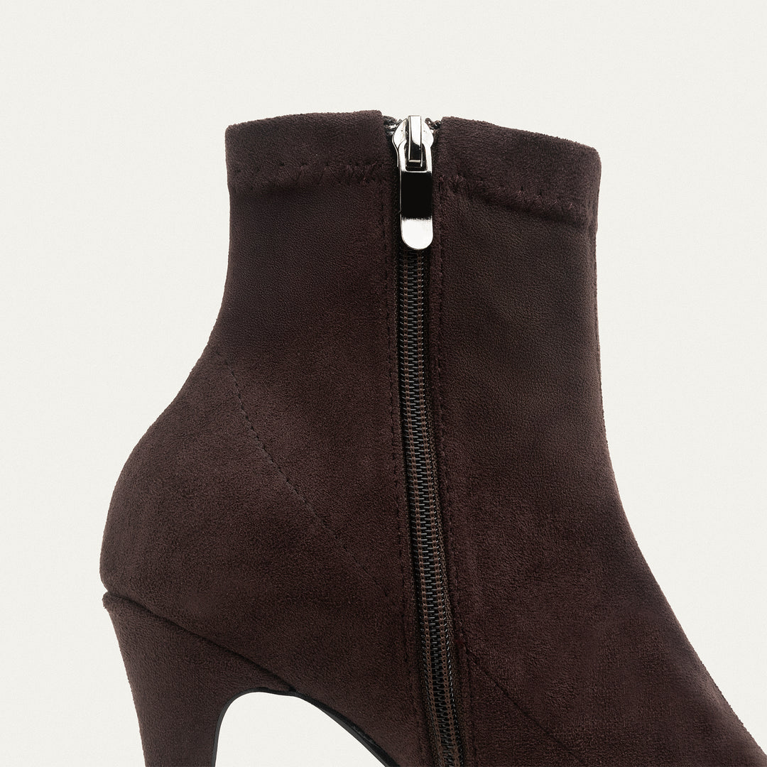 Ankle-high boots - Flat Brown