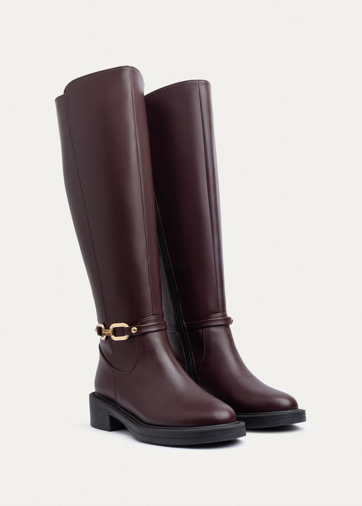 Equestria Tall Boots | Burgundy