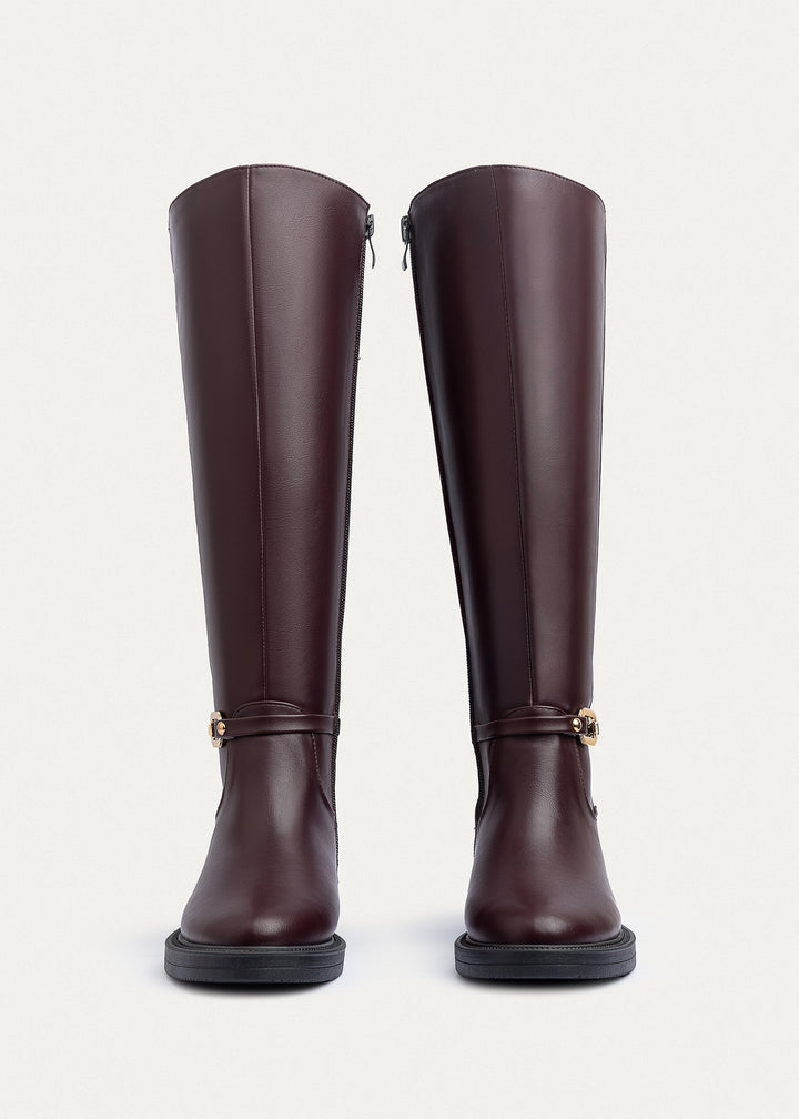 Achilles | Equestria Tall Boots | Burguandy