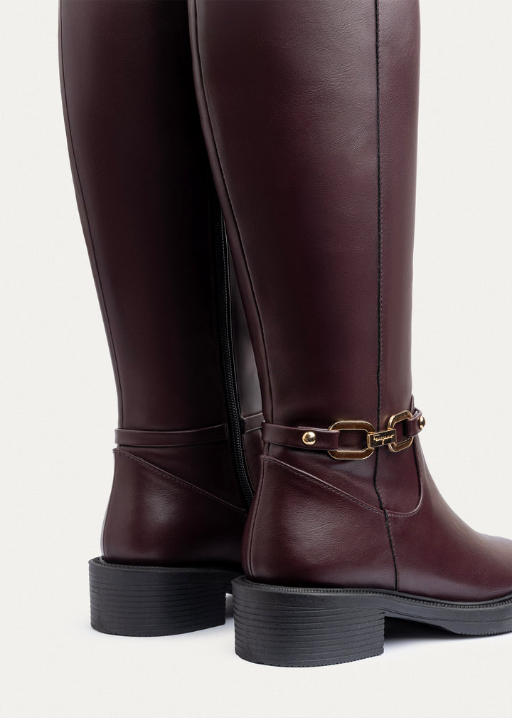 Equestria Tall Boots | Burgundy