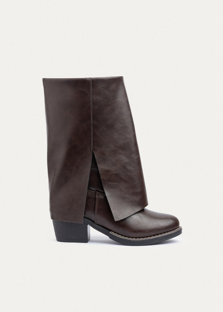 Aspen Folded Ankle Boots | Brown