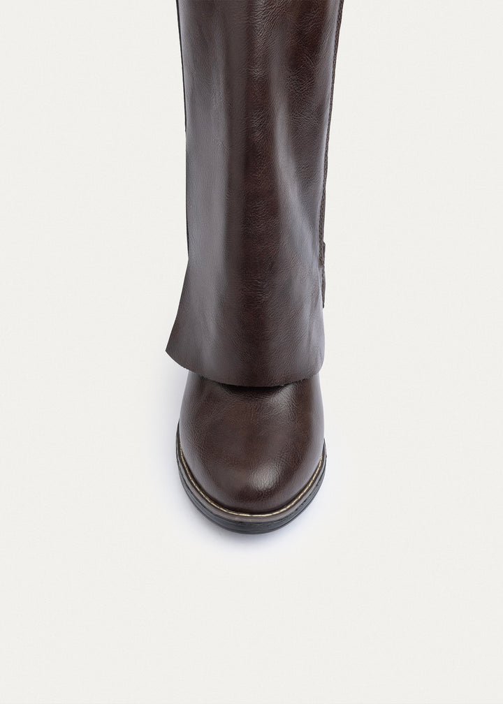 Aspen Folded Ankle Boots | Brown