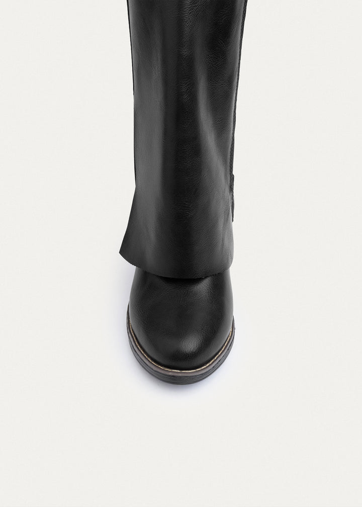 Aspen Folded Ankle Boots | Black
