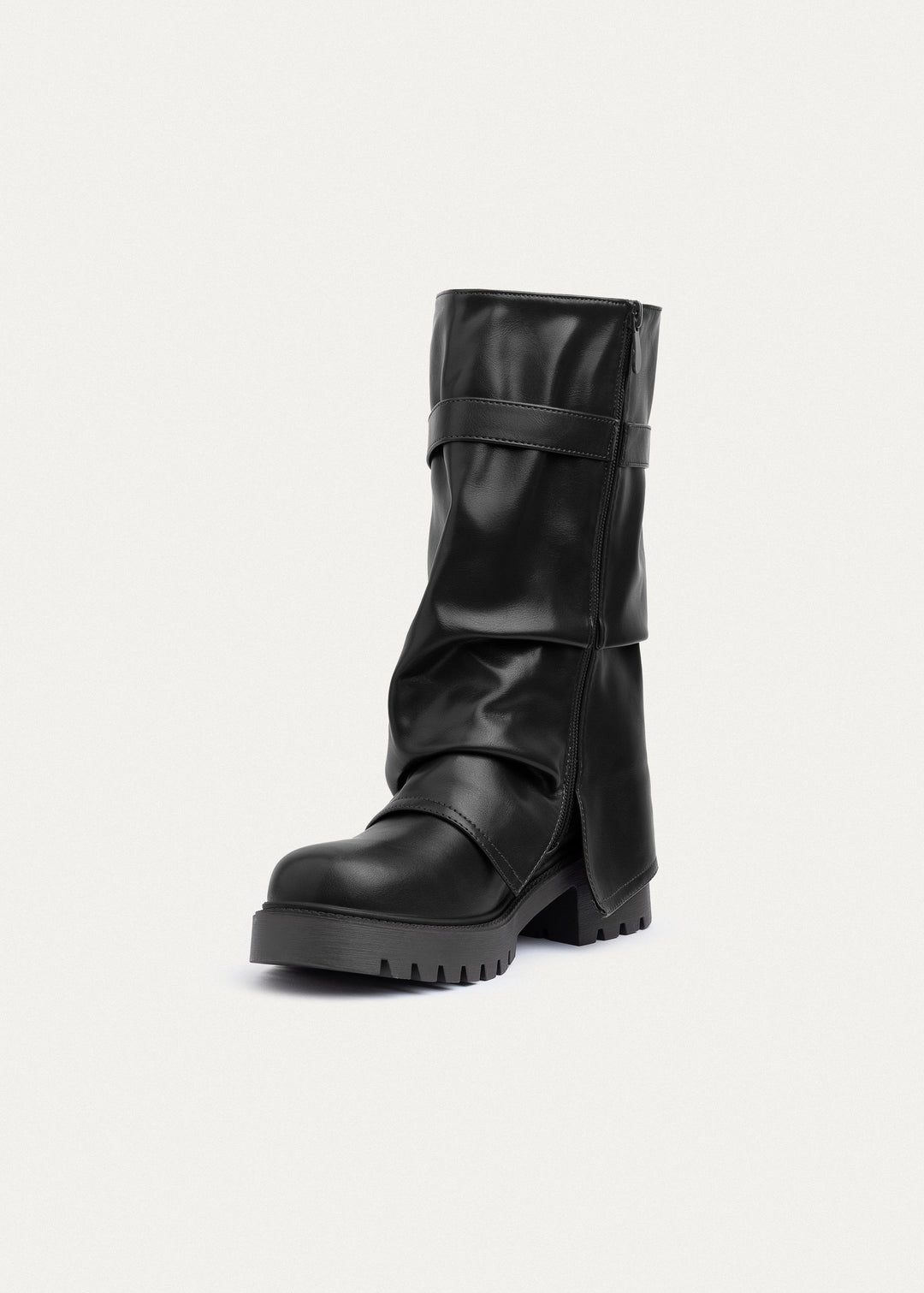 Achilles | Rebel Zip-Up High Boots | Black