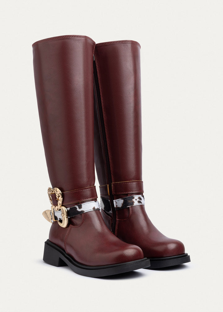 Achilles | Dakota Western Tall Boots | Burguandy
