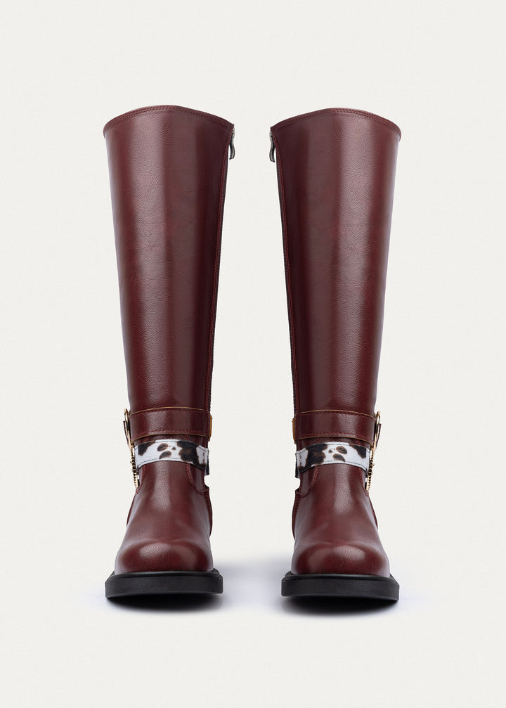 Achilles | Dakota Western Tall Boots | Burguandy