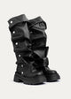 Oslo Ruched Chunky Boots | Black