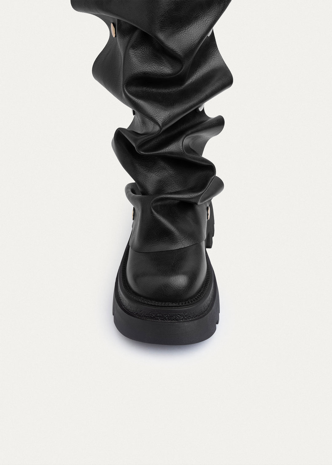 Achilles | Oslo Ruched Chunky Boots | Black