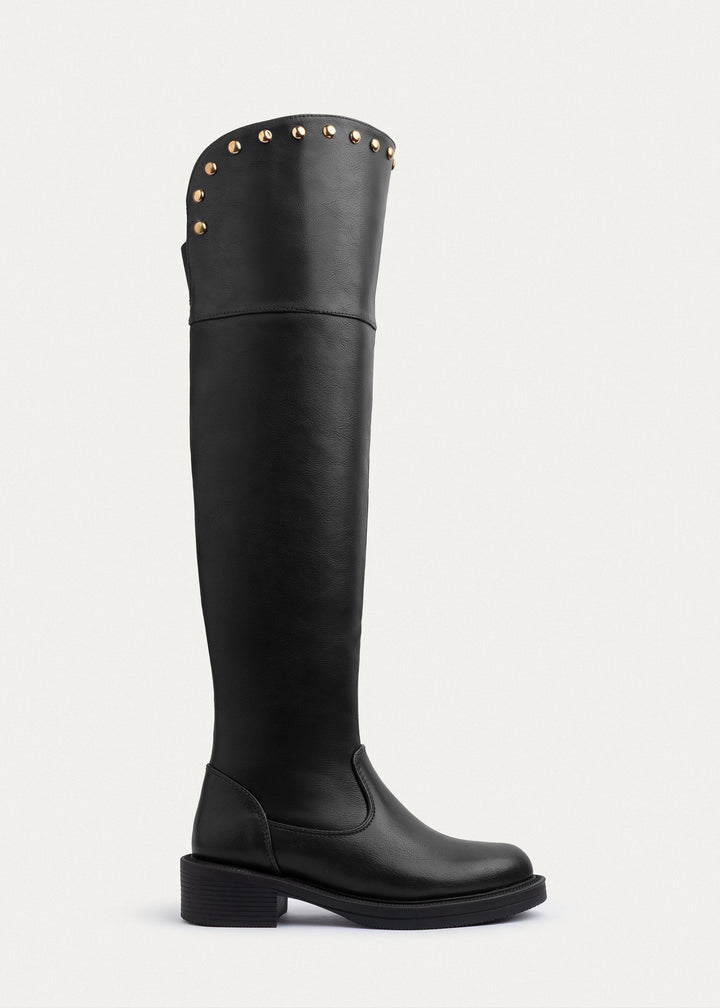 Stella Studded High Boots | Black