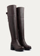 Vienna Back-Tie High Boots | Brown