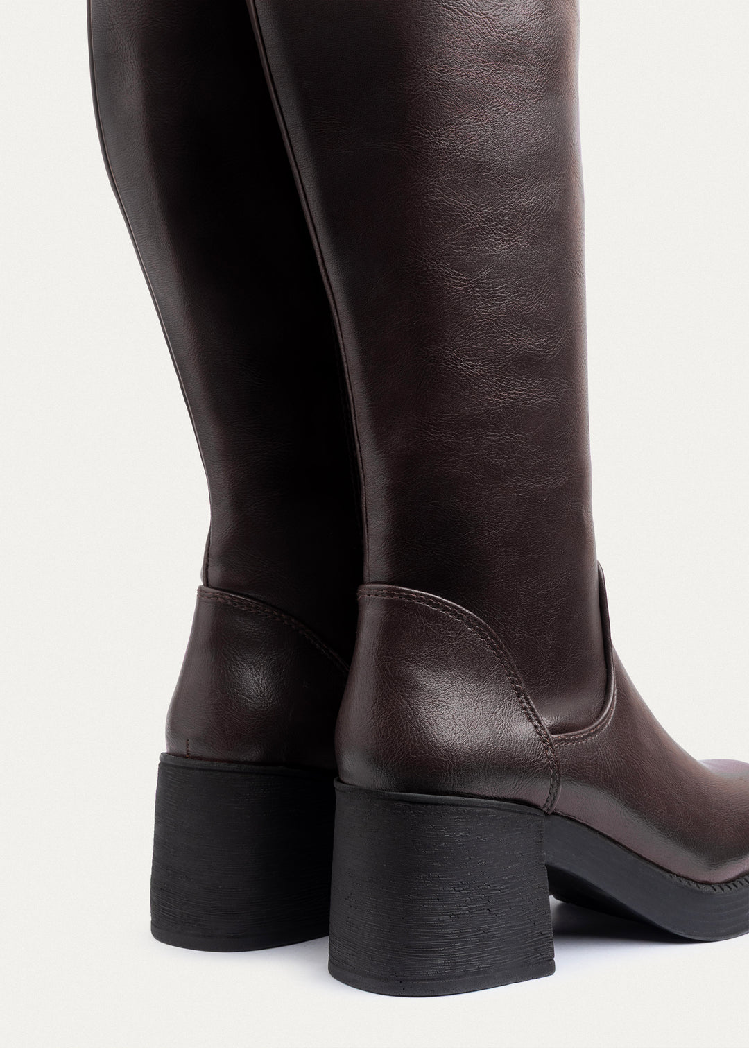 Achilles | Vienna Back-Tie High Boots | Brown