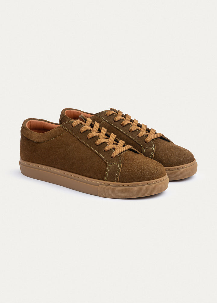 Achilles | Viale Comfort Lace-Up Men Sneakers - Olive