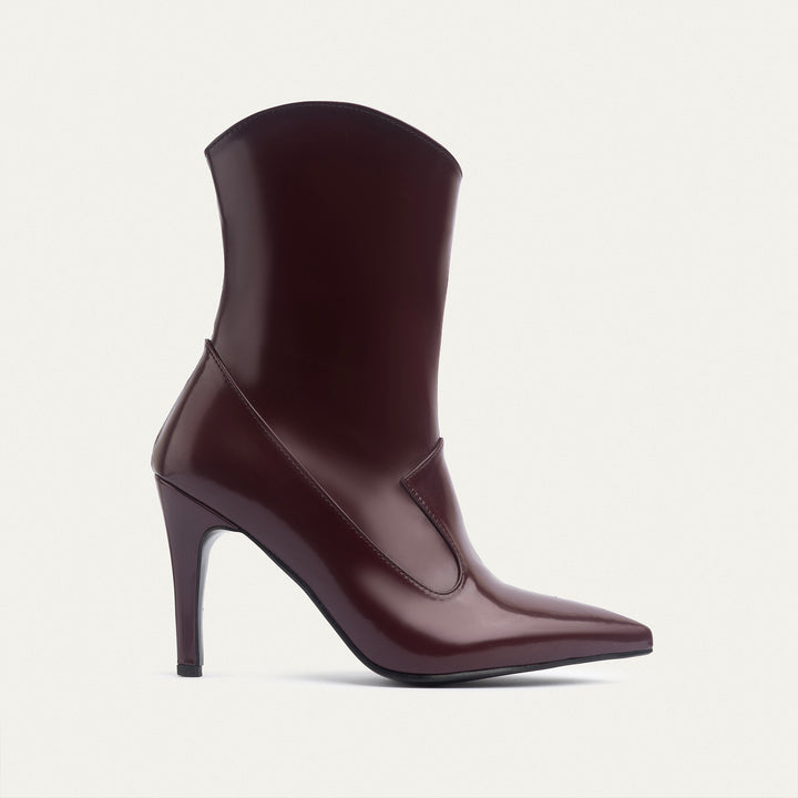 Aria Ankle Boots - Light Burgundy