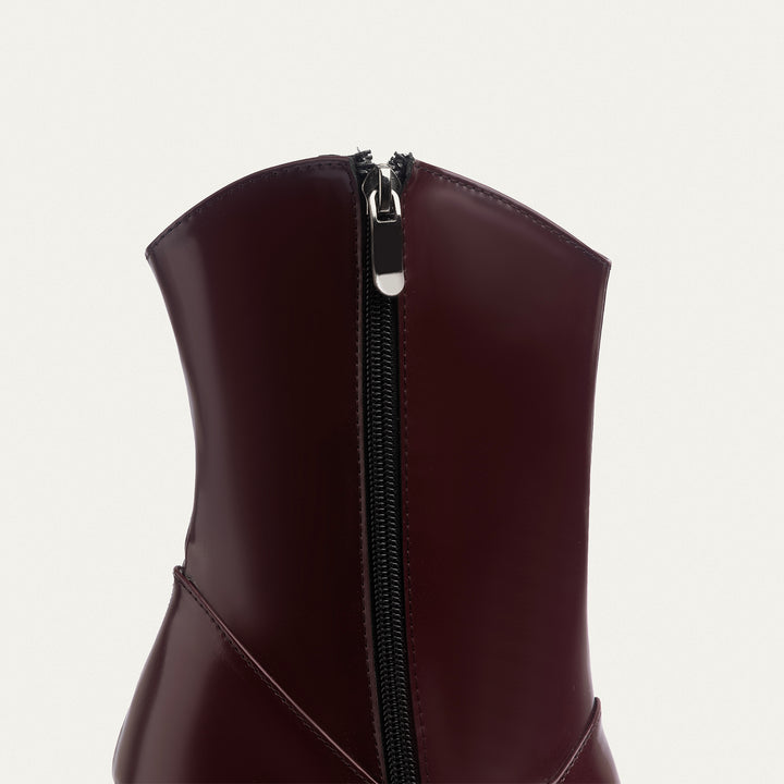 Aria Ankle Boots - Light Burgundy