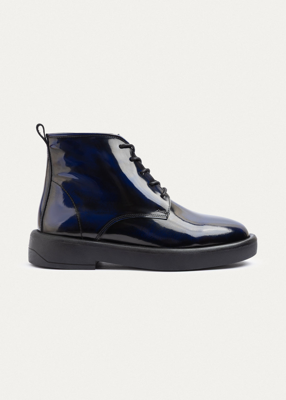 Achilles | Heritage Brogue Leather Boots | NavyBlue