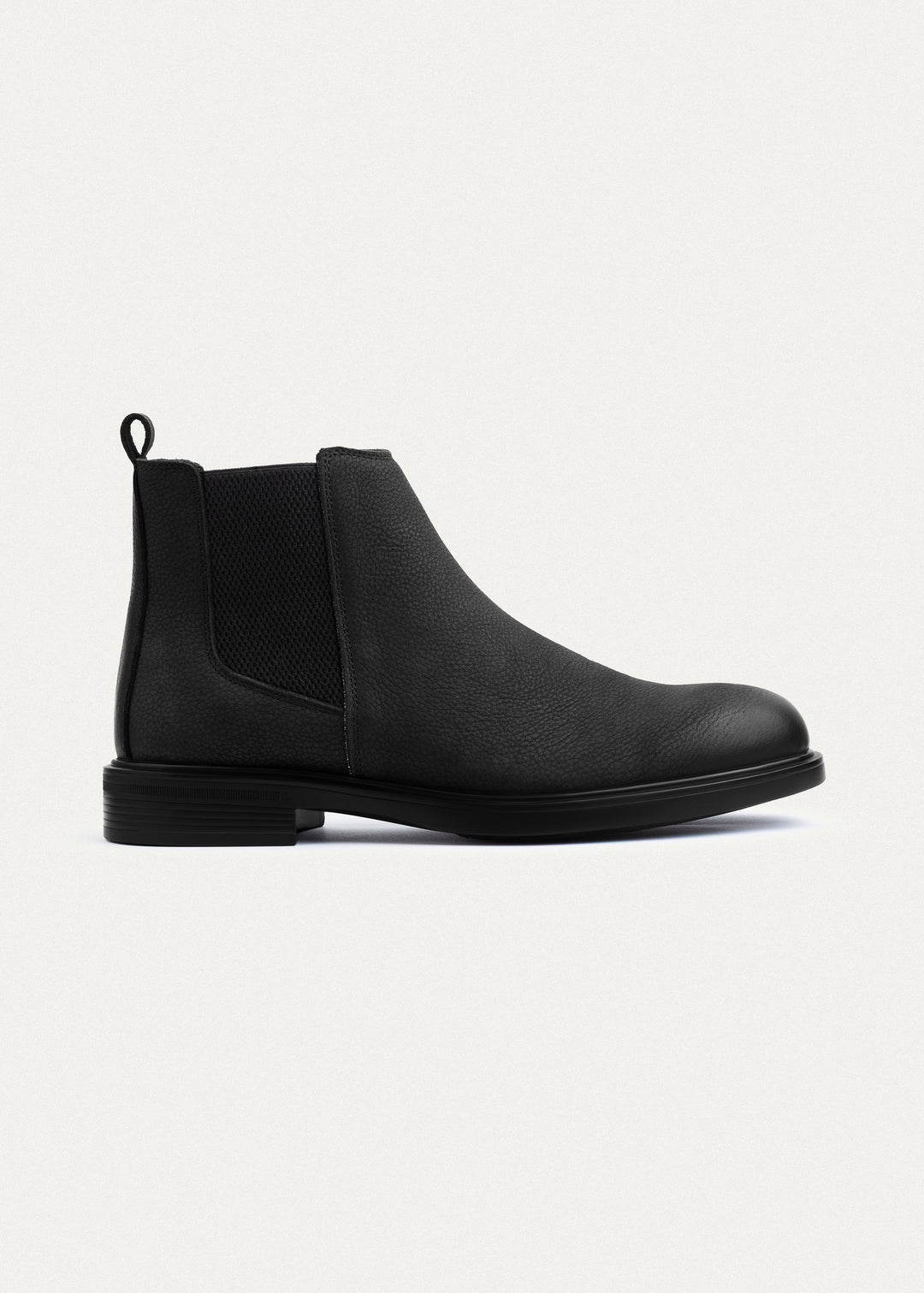 Classic Nubuck Chelsea Boots| Black