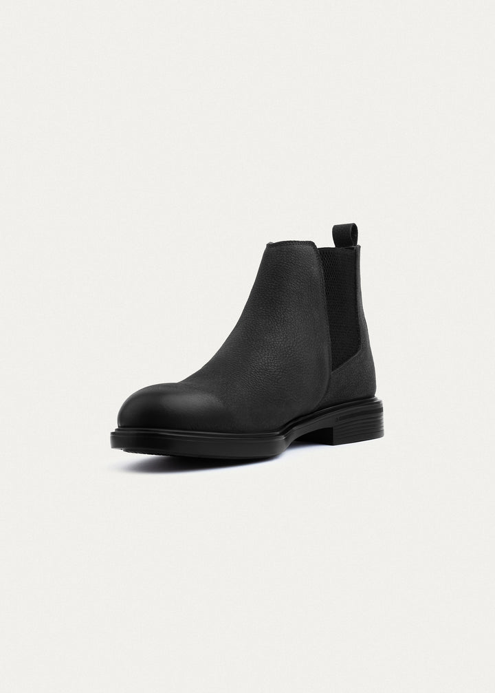 Classic Nubuck Chelsea Boots| Black