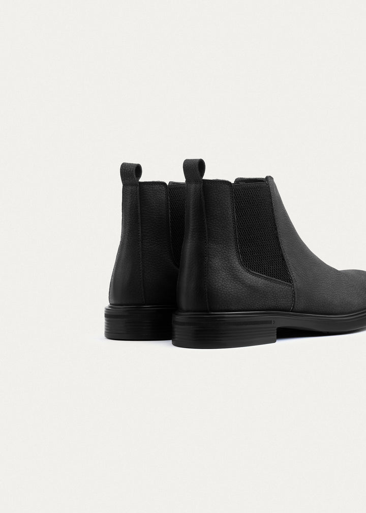 Classic Nubuck Chelsea Boots| Black