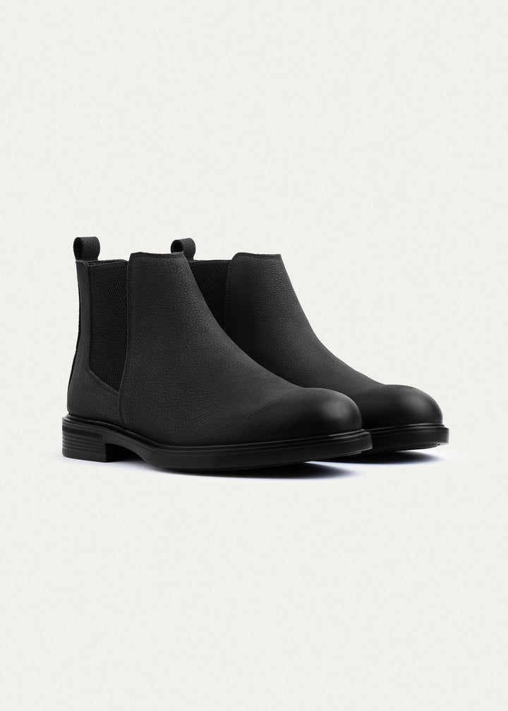 Classic Nubuck Chelsea Boots| Black