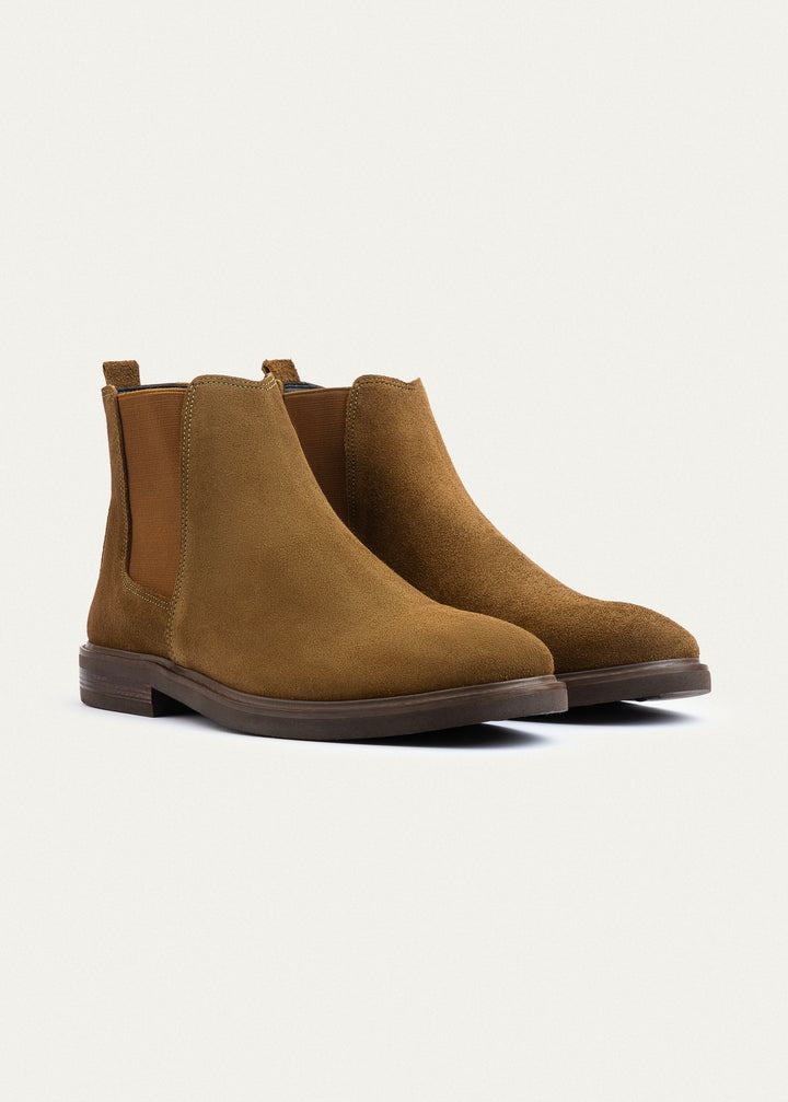 Signature Premium Suede Chelsea Boots | Sandy Brown