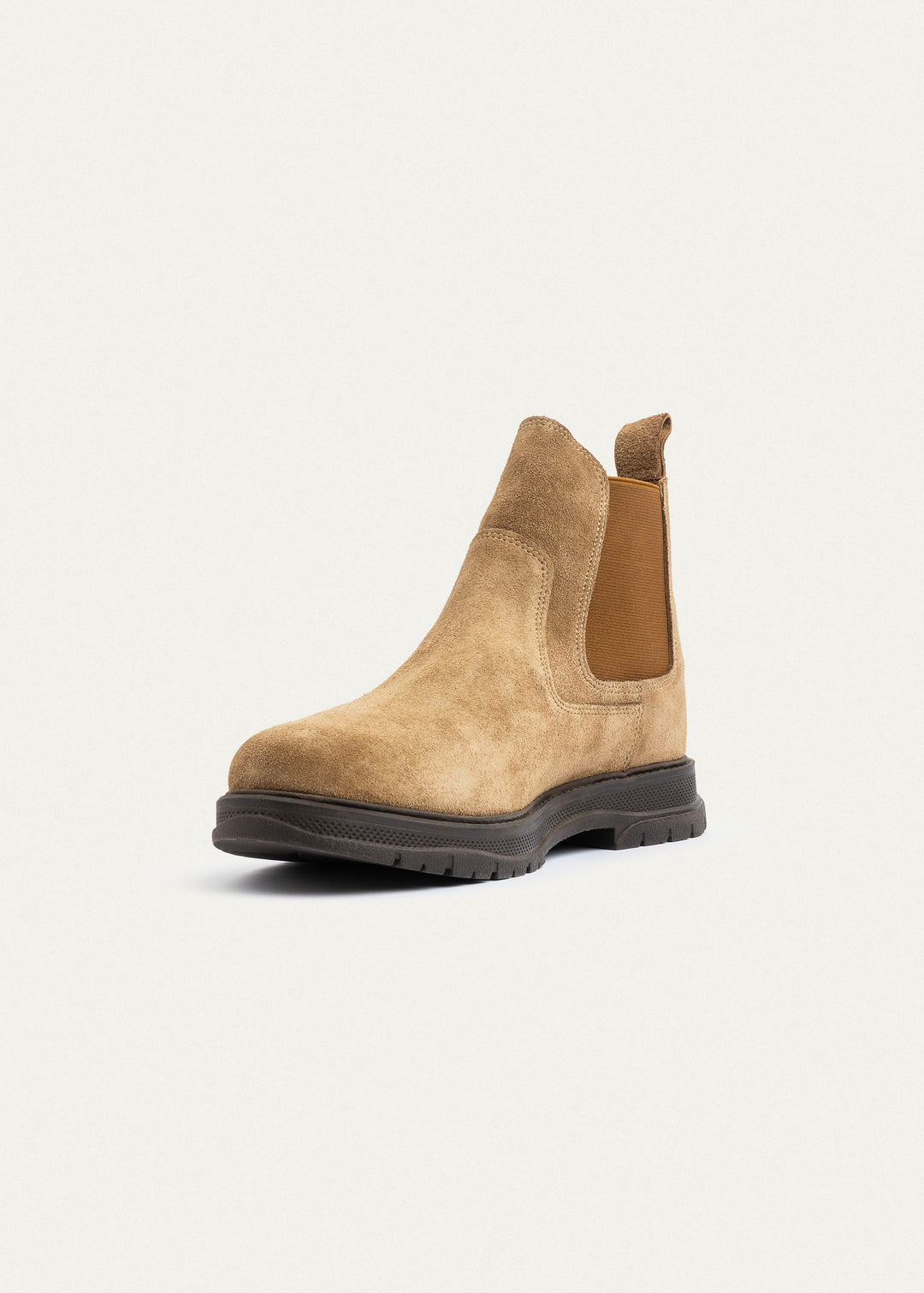 Plain Suede Genuine Leather Chelsea Boots | CAFE