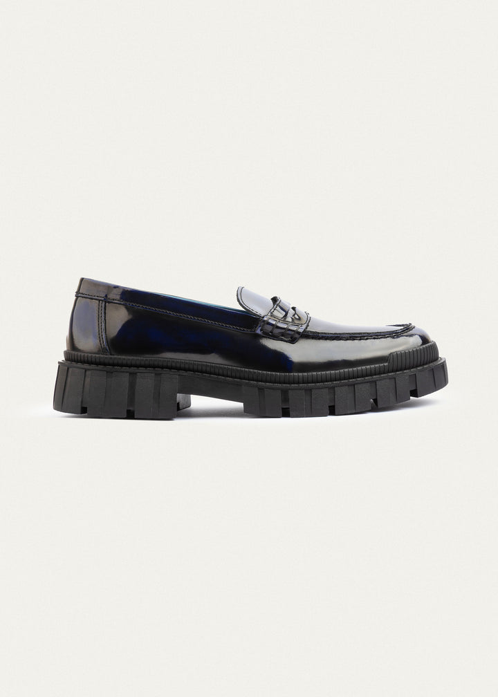 Edge Loafers Patent Leather | Navyblue