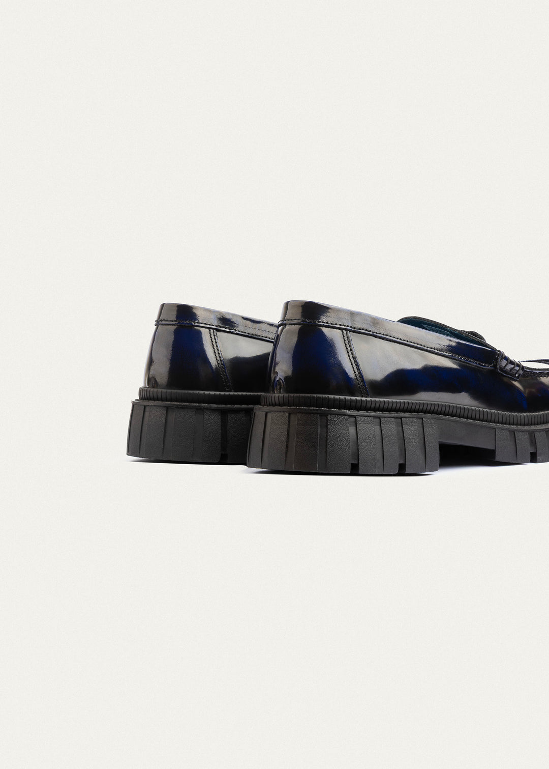 Edge Loafers Patent Leather | Navyblue