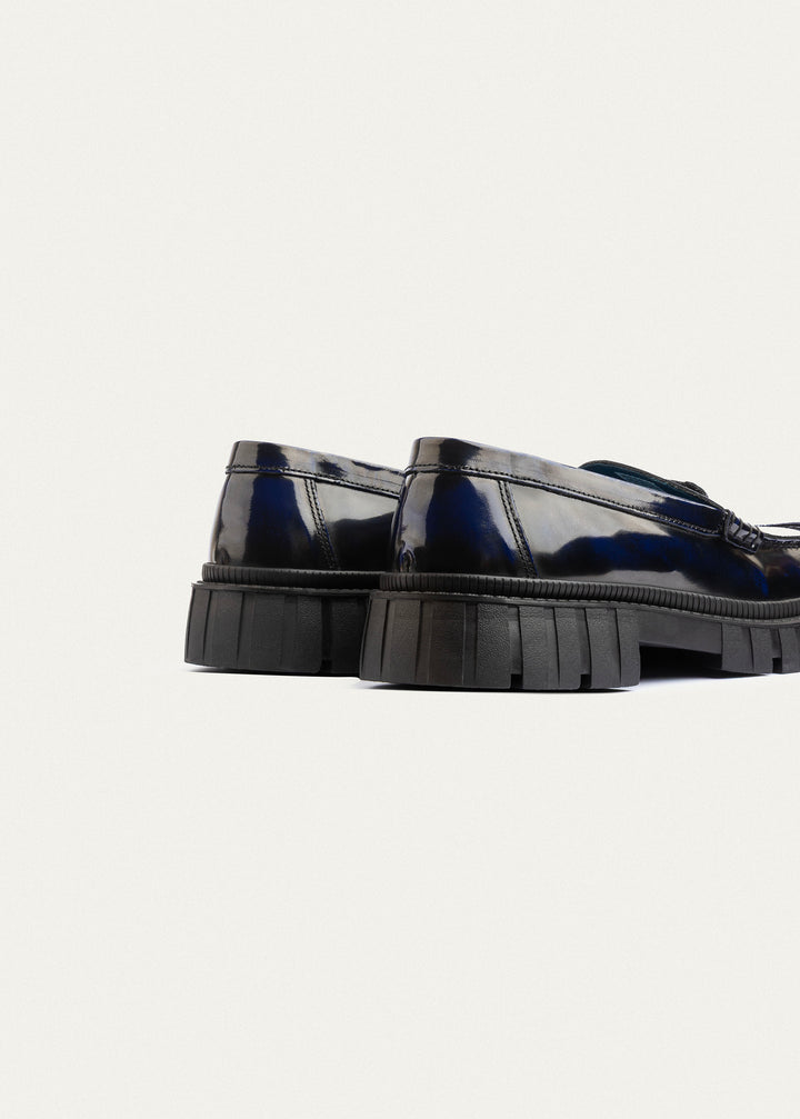Edge Loafers Patent Leather | Navyblue