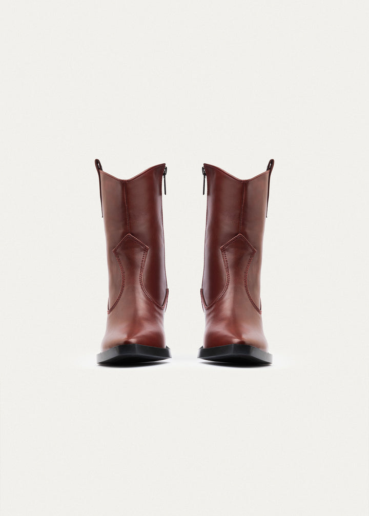 Sierra Western Boots | Burgundy