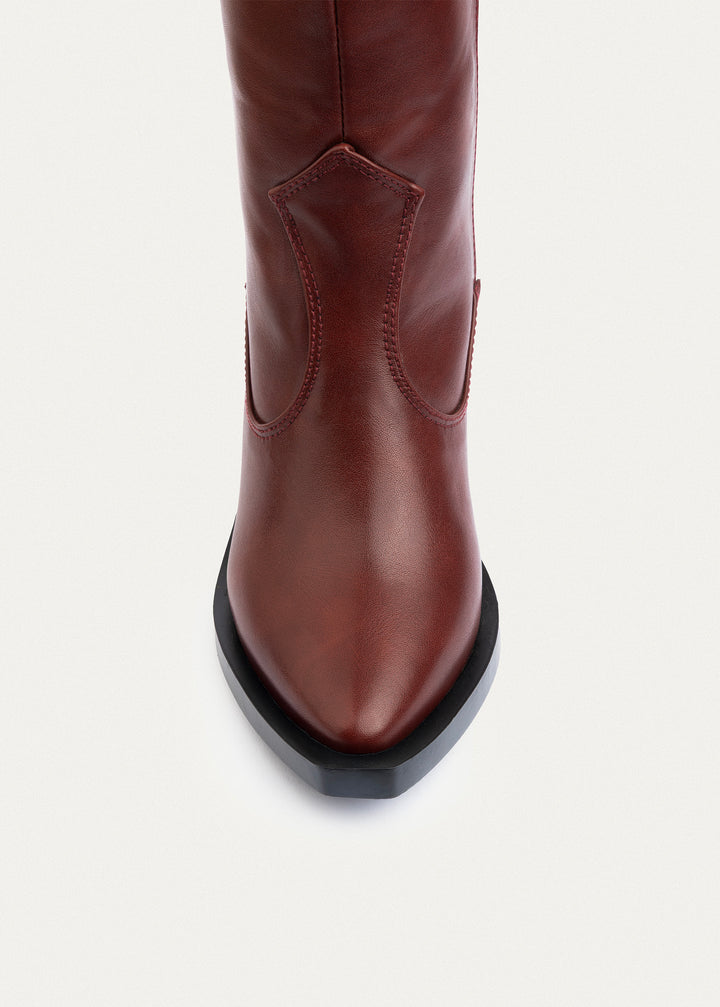 Sierra Western Boots | Burgundy