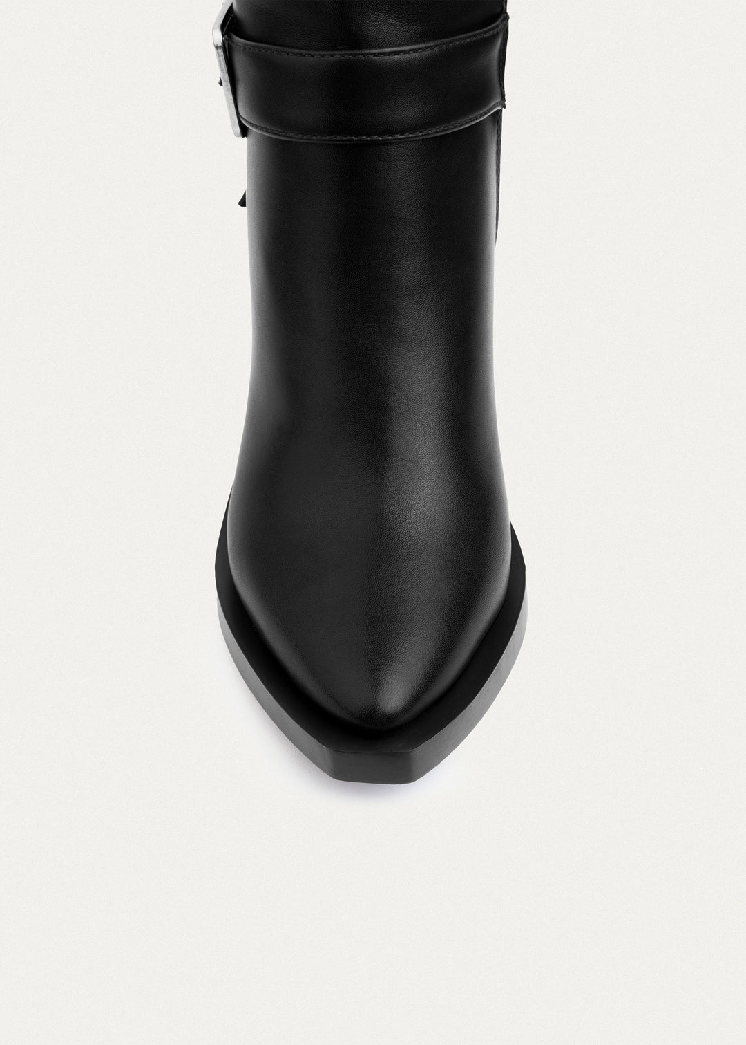 Achilles | Rebel Buckle Ankle Boots| Black