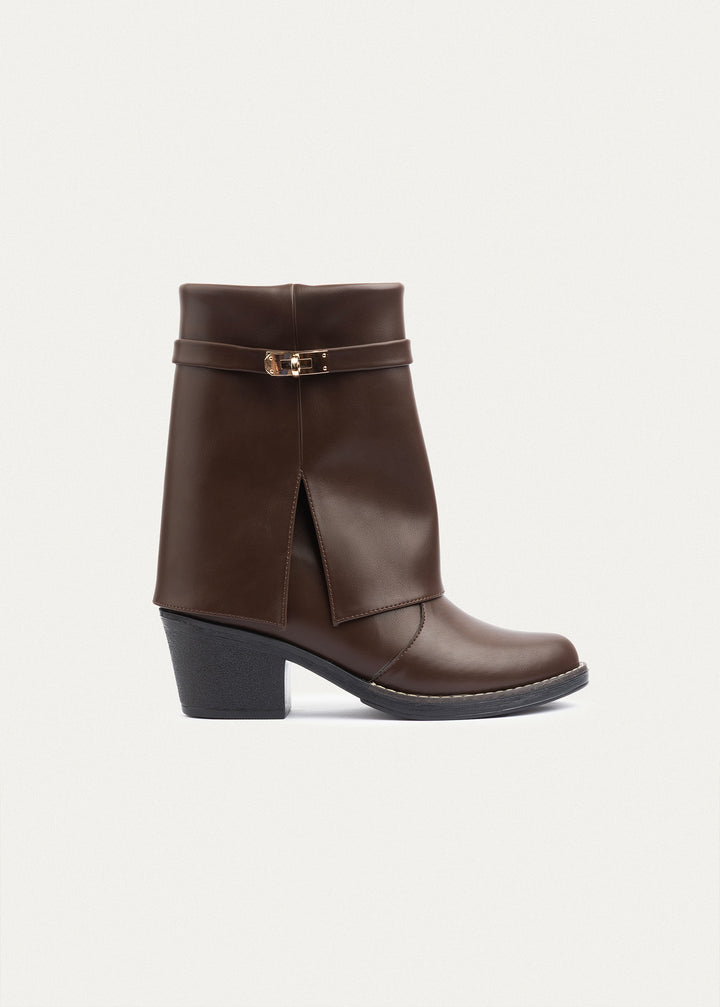 Grace Heel Boots | Brown