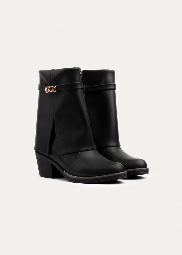 Grace Heel Boots | Black