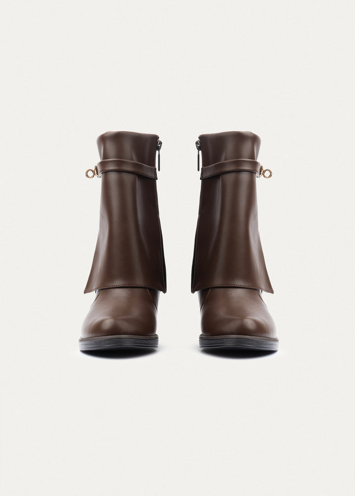 Grace Heel Boots | Brown