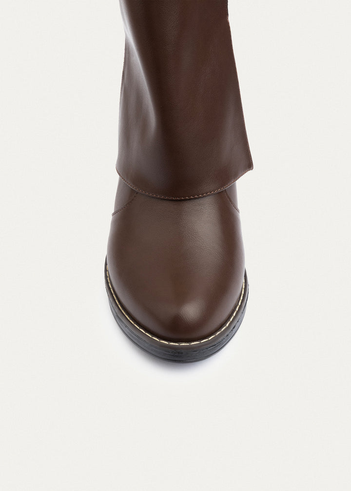 Grace Heel Boots | Brown