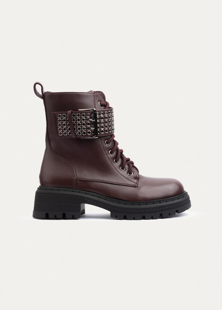 Vanguard Combat Boots | Burgundy