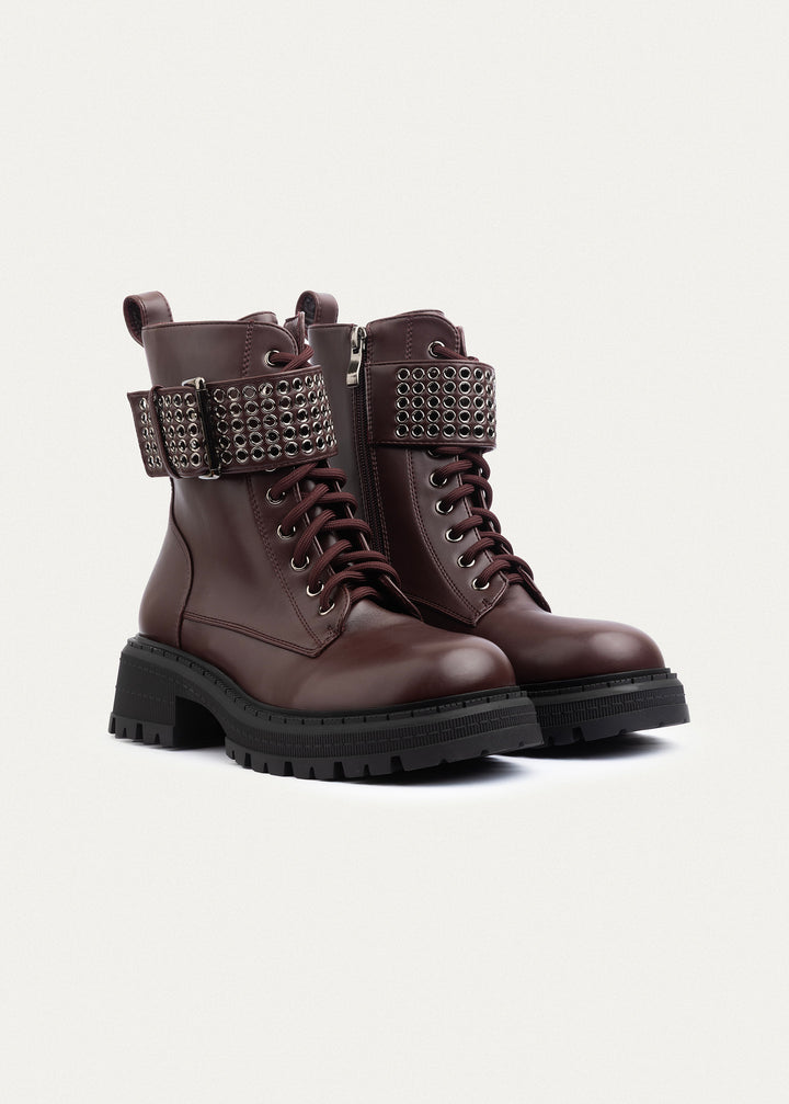 Vanguard Combat Boots | Burgundy