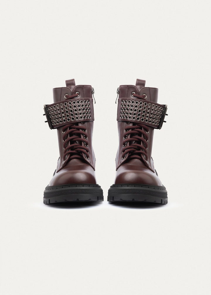 Vanguard Combat Boots | Burgundy