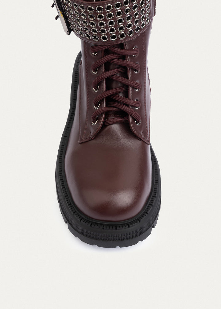 Vanguard Combat Boots | Burgundy