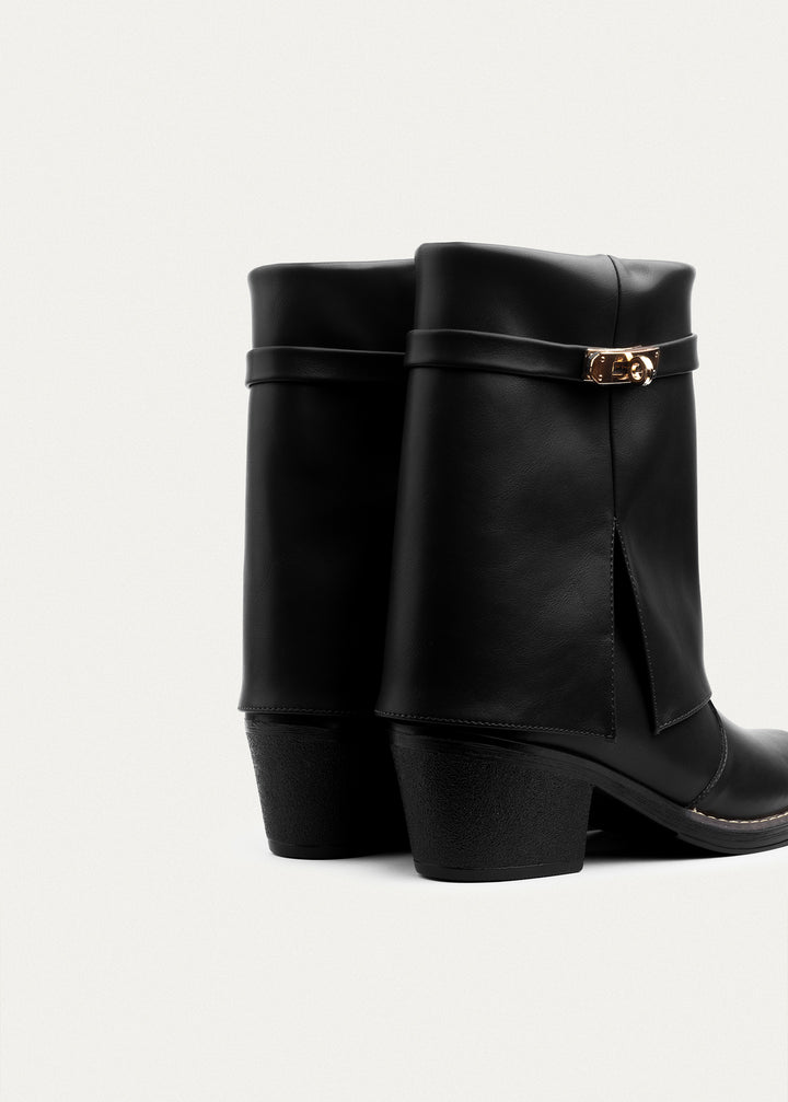 Grace Heel Boots | Black